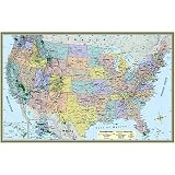 US Map Poster - Laminated