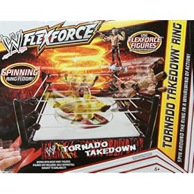  TORNADO TAKEDOWN FLEX FORCE WWE TOY WRESTLING RING PLAYSET