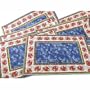 Set of 2 Reversible heavy duty Provence Brightly Colored French placemats