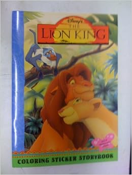 Disney's- The Lion King- Coloring Sticker Storybook: Disney ...