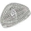 14K White Gold Diamond Ring Semimount - 2.00 Ct.