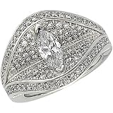 14K White Gold Diamond Ring Semimount - 2.00 Ct.