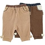 【アウトレット】 Biquette Club ６分丈パンツ(80～130cm) キムラタンの子供服 ベージュ 80 ( 10261x10461-143 )