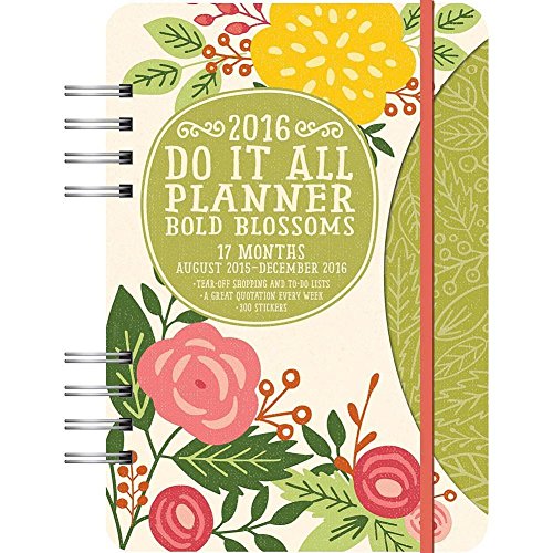 1 X Bold Blossoms Do It All Softcover Weekly Planner 2016 by Orange Circle Studios