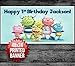 Henry Hugglemonster Personalized Custom Birthday Banner Party Backdrop Decoration