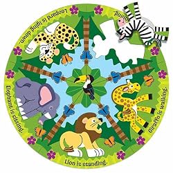 Melissa & Doug Zoo Friends Fresh Start Circular Floor Puzzle
