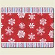 Large Cutting Board ~ Icy Snowflakes ~ made of tempered glass ~ code 261