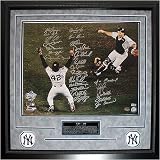 New York Yankees - Rivera Girardi Celebration - 1998 Team Signed Framed 16x20 Framed Photograph