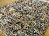 10'0 x 13'1 Beige Persian Hand Knotted Kashmar Rug