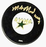 Mike Modano Dallas Stars NHL Autographed Offical Team Logo Puck