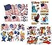 Patriotic July 4th Window Clings Decals Kit