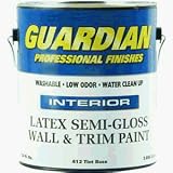 Valspar 044.0000412.007 Guardian Interior Latex Semi-Gloss Wall And Trim Enamel