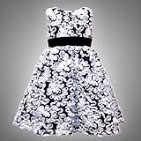 Size-3T RRE-48361H BLACK WHITE BONAZ RIBBON SHEER OVERLAY VELVET TRIM Special Occasion Wedding Flower Girl Party Dress,H248361 Rare Editions TODDLERS