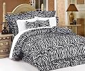 11Pcs Queen Zebra Comforter Bedding Bed in a Bag Set