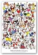 One Hundred Chickens and a Worm by Kevin Whitlark 37"x28" Art Print Poster