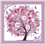 Good Value Cross Stitch Kits Beginners Kids Advanced - Happy Tree 11 CT 19