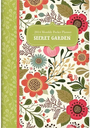 2014 Secret Garden MONTHLY POCKET PLANNER by Orange Circle Studios
