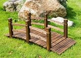 Eigenschaften 30050043  / schöne Holzbrücke rustikal, Teichbrücke für Garten NEU