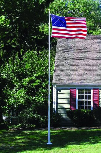 Annin 20 Foot White Gel-Coat Villager Fiberglass Pole