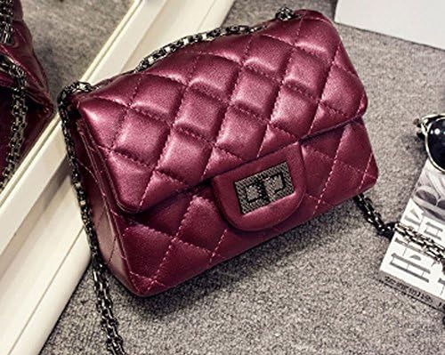 MISASHA Coco Inspired CC05 Multipurpose Burgundy Red Leather Mini Original Bag