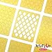 Whats Up Nails - Fishnet Nail Stencils Stickers Vinyls for Nail Art Design (1 Sheet, 12 Stencils)