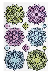 Martha Stewart Crafts Modern Damask Layered Ornament Stickers