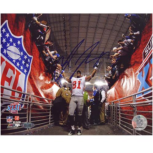 Steiner Sports New York Giants Autographed #81 Amani Toomer Super Bowl XLII Tunnel Celebration 8'' x 10'' Landscape Photograph