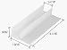 CRL 1-9/16" Wide Sliding Shower Door Bottom Guide