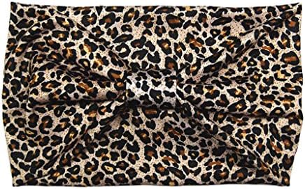 el8 All Season Multi Use Sweat Wicking Headband - 100% Cotton, Very Comfortable - Perfect for Workout, Yoga, Sports And Fashion - Leopard - One Size