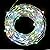 ILLUNITE LED Solar String Lights 33ft 150leds Bendable Copper Wire Lights Multi-Color Decorative Lighting for Christmas Wedding Party Home Decoration
