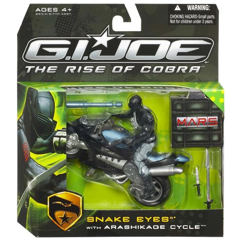 G.I. Joe: The Rise of Cobra - Snake Eyes with Arashikage Cycle