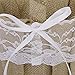Angelduck Hand-crafted Rustic Burlap Lace Bow Wedding Flower Girl Basket