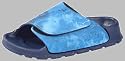 Birkis Synthetic-Sandals ''Samoa'' from Birko-Flor in coral reef blue with a narrow insole