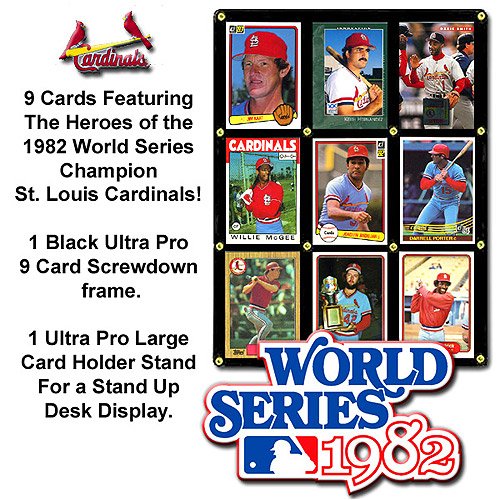 Buy St. Louis Cardinals 1982 World Series Champions Card Display by Burbank Sportscards