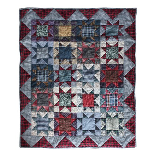 Patch Magic 50-Inch by 60-Inch Denim Burst Throw