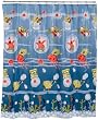 SpongeBob Squarepants Underwater Frenzy Vinyl Shower Curtain