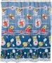 SpongeBob SquarePants Underwater Frenzy 70-by-72-Inch Vinyl Shower Curtain