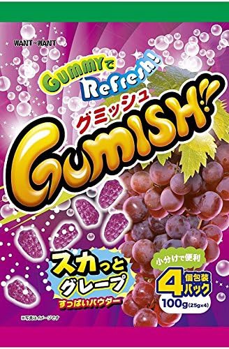 Want Want Japan grayed Misch grape 100g (25gX4 bags) X10 bags