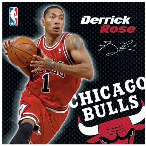 Chicago Bulls Derrick Rose Basketball - Lunch Napkins