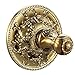 APL-6303 Exquisite Carved Solid Brass Single towel bar Bathroom Accessories, Titanium Gold