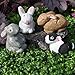 Miniature Fairy Garden Herd of Bunnies, Set of 4