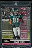 2008 Topps Finest Football Card - Kevin Curtis / Philadelphia Eagles / NFL Trading Card in Protective Display Case!