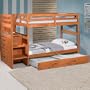 Discovery Twin/Twin Staircase Bunk w/ Trundle: Desk Hutch & Chair
