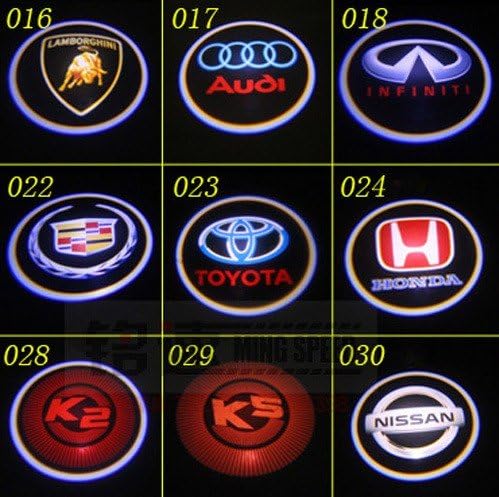 DELED™ 2 pcs Universal Car Projection LED Projector Door Shadow Logo Light Welcome Lamps Laser Emblem Courtesy Lights Kit(NISSAN)