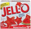 Jell-O Gelatin Dessert, Watermelon, 3-Ounce Boxes (Pack of 24)