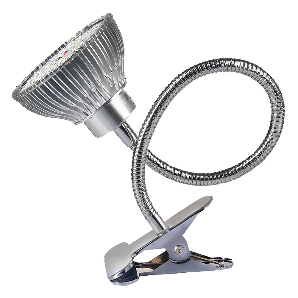 LED Grow Light By Aokey Profession Plant Lamp True 15W Desk Clamp