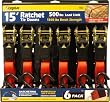 CargoLoc 89977 Six Piece 15 Foot Ratchet Tie Down