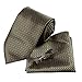 DAD3C Evening Checkered Microfiber Tie Cufflinks Handkerchief Set By Dan Smith
