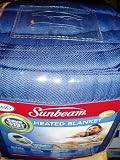 SUNBEAM HEATED BLANKET KING NAVY