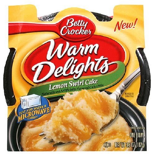Betty Crocker Warm Delights, Lemon Swirl Cake, 3.6-Ounce Bowls (Pack of 16) by Betty Crocker